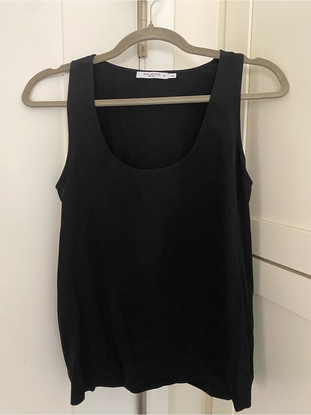 M.M. LaFleur Black Vicky Silk Tank - XS